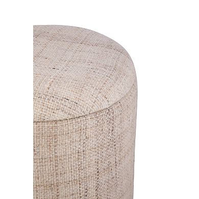 Carolina Chair & Table Handwoven Storage Ottoman with Metal Base