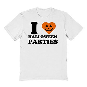 Men's I Heart Halloween Parties Pumpkin Graphic Tee