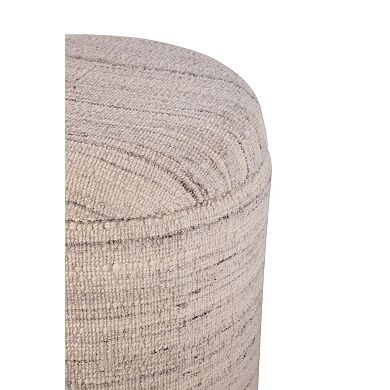 Carolina Chair & Table Handwoven Storage Ottoman with Black Base