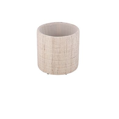 Carolina Chair & Table Handwoven Storage Ottoman with Wood Top