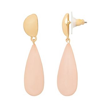 Emberly Gold-Tone Teardrop Post Earrings
