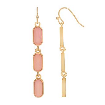 Emberly Gold Tone Dangle Earrings