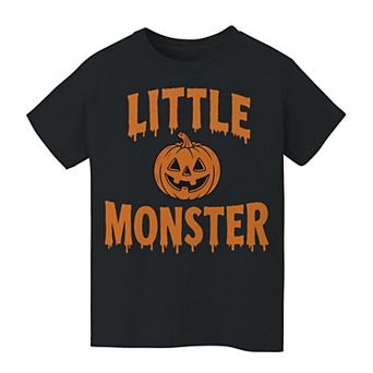 Kids 8-20 Little Monster Pumpkin Graphic Tee