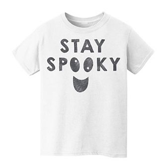 Kids 8-20 Stay Spooky Googly Eyes Graphic Tee