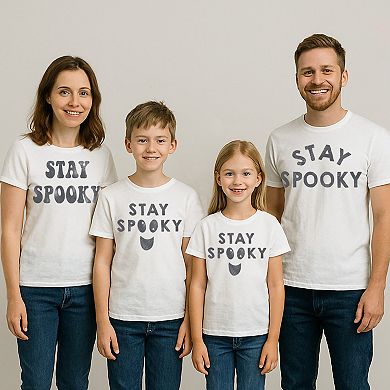 Kids 8-20 Stay Spooky Googly Eyes Graphic Tee