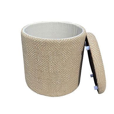 Carolina Chair & Table Handwoven Fabric Storage Ottoman