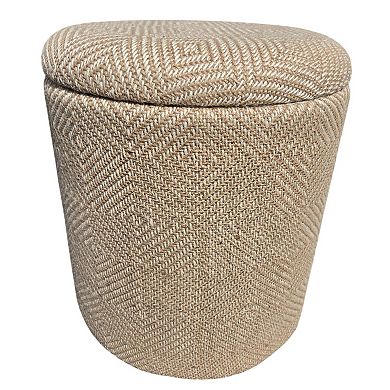 Carolina Chair & Table Handwoven Fabric Storage Ottoman