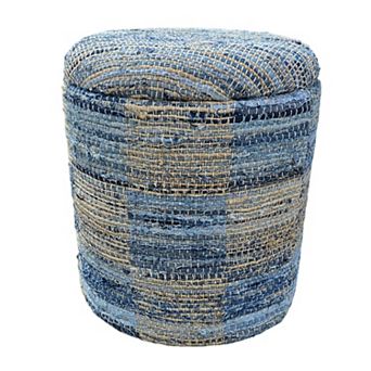Carolina Chair & Table Handwoven Fabric Storage Ottoman
