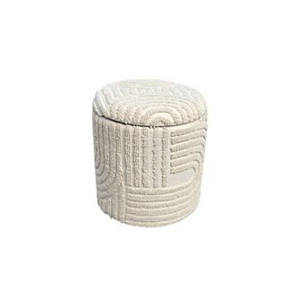 Carolina Chair & Table Handwoven Fabric Storage Ottoman