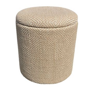 Carolina Chair & Table Handwoven Fabric Storage Ottoman