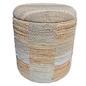 Carolina Chair & Table Handwoven Fabric Storage Ottoman