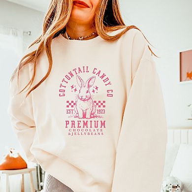 Cottontail Candy Premium Chocolate - Women's Lightweight Garment Dyed Sweatshirt