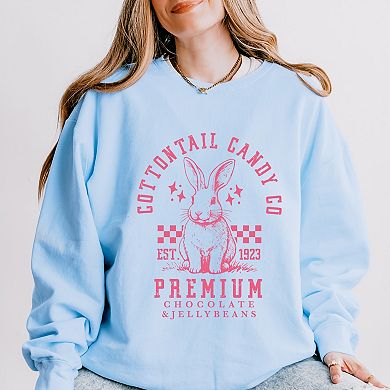 Cottontail Candy Premium Chocolate - Women's Lightweight Garment Dyed Sweatshirt