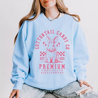 Simply Sage Market Cottontail Candy Premium Chocolate Lightweight Garment Dyed Sweatshirt