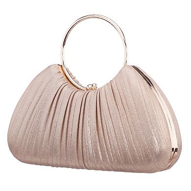 N by Nina Zaylee Top Handle Pleated Clutch