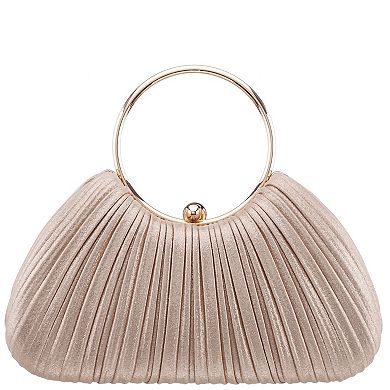 N by Nina Zaylee Top Handle Pleated Clutch