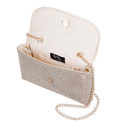 N by Nina Syndi All Over Rhinestone Crossbody Bag