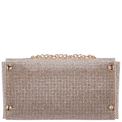 N by Nina Syndi All Over Rhinestone Crossbody Bag