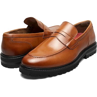 Stacy Adams Hayes Men's Moc Toe Penny Slip-On Loafers