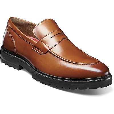 Stacy Adams Men’s Tan and Black Loafers Leather Size 11M Stacy Adams Ridgely Moc Toe Loafers, Natural - Brown  main image 4