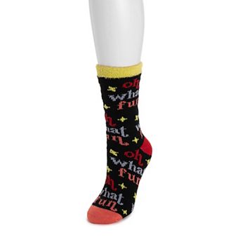 Women's MUK LUKS Holiday Double Layer Socks