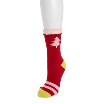 Women's MUK LUKS Holiday Double Layer Socks