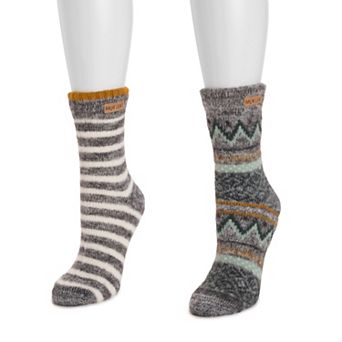 Women's MUK LUKS 2-Pack Sweater Crew Socks