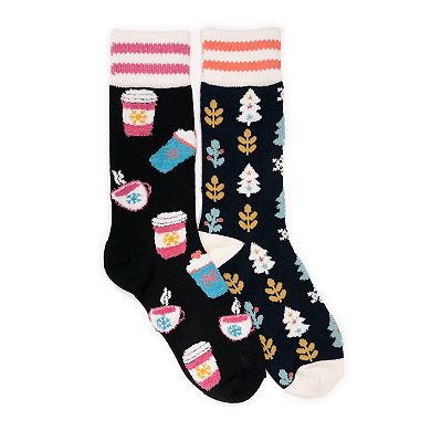 Women's MUK LUKS Novelty Cozy Lounge Socks 2-pk.