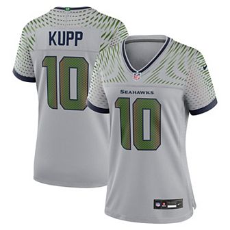 Women's Nike Cooper Kupp��Wolf Gray Seattle Seahawks 2025 Rivalries Collection Game Jersey