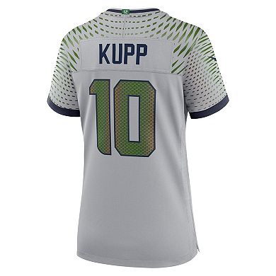 Women's Nike Cooper Kupp Wolf Gray Seattle Seahawks 2025 Rivalries Collection Game Jersey