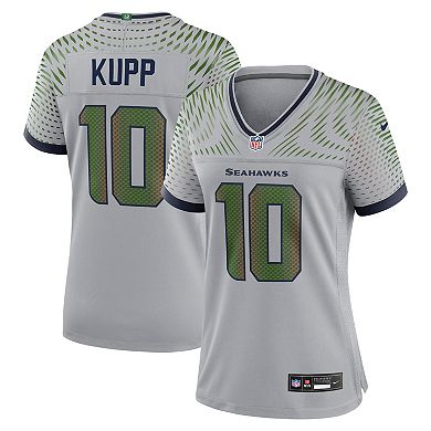 Women's Nike Cooper Kupp Wolf Gray Seattle Seahawks 2025 Rivalries Collection Game Jersey