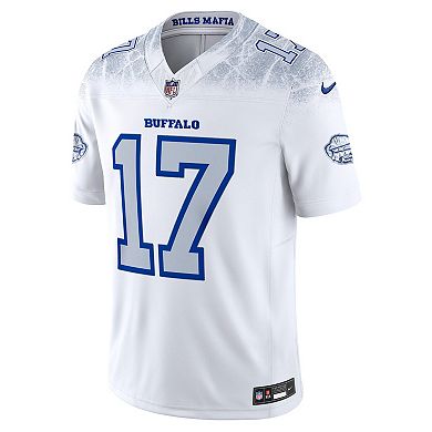 Men's Nike Josh Allen White Buffalo Bills 2025 Rivalries Collection Limited Jersey