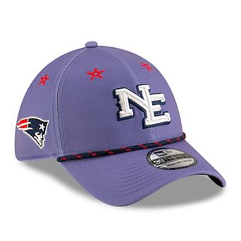 Men's New Era Storm Blue New England Patriots 2025 Rivalries Collection Sideline 39THIRTY Flex Hat