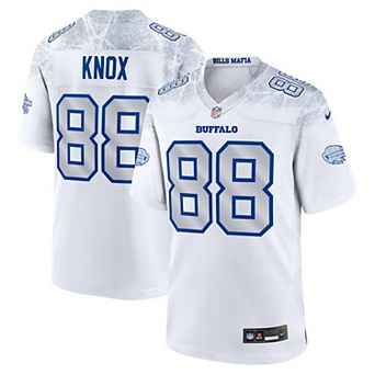 Men's Nike Dawson Knox White Buffalo Bills 2025 Rivalries Collection Game Jersey