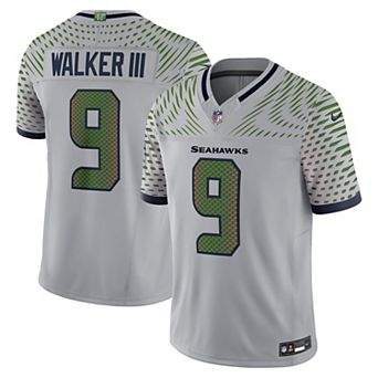 Men's Nike Kenneth Walker III Wolf Gray Seattle Seahawks 2025 Rivalries Collection Limited Jersey