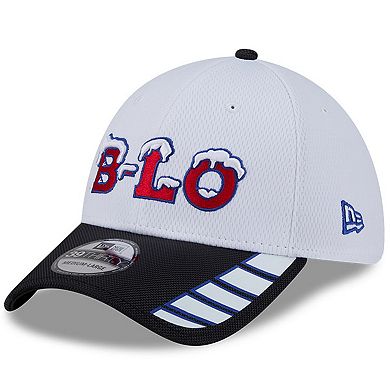 Men's New Era White Buffalo Bills 2025 Rivalries Collection Fan Pack 39THIRTY Flex Hat