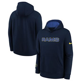 Youth Nike Midnight Blue Los Angeles Rams 2025 Rivalries Collection Club Hoodie