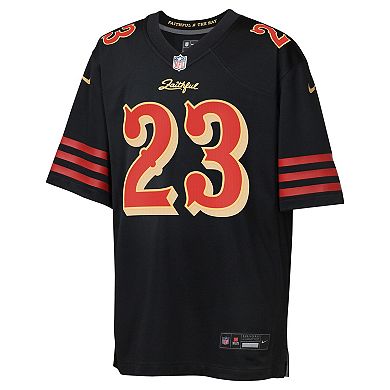 Youth Nike Christian McCaffrey Black San Francisco 49ers 2025 Rivalries Collection Game Jersey