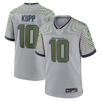 Men's Nike Cooper Kupp Wolf Gray Seattle Seahawks 2025 Rivalries Collection Game Jersey