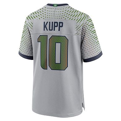 Men's Nike Cooper Kupp Wolf Gray Seattle Seahawks 2025 Rivalries Collection Game Jersey