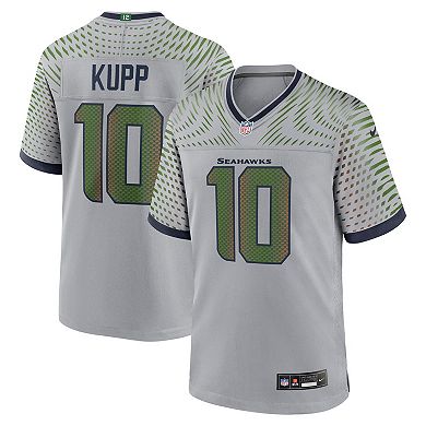 Men's Nike Cooper Kupp Wolf Gray Seattle Seahawks 2025 Rivalries Collection Game Jersey