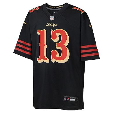 Youth Nike Brock Purdy Black San Francisco 49ers 2025 Rivalries Collection Game Jersey