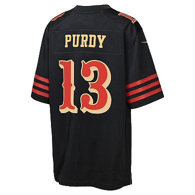 Youth Nike Brock Purdy Black San Francisco 49ers 2025 Rivalries Collection Game Jersey
