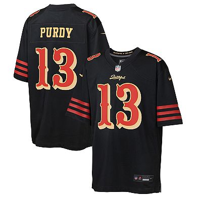 Youth Nike Brock Purdy Black San Francisco 49ers 2025 Rivalries Collection Game Jersey