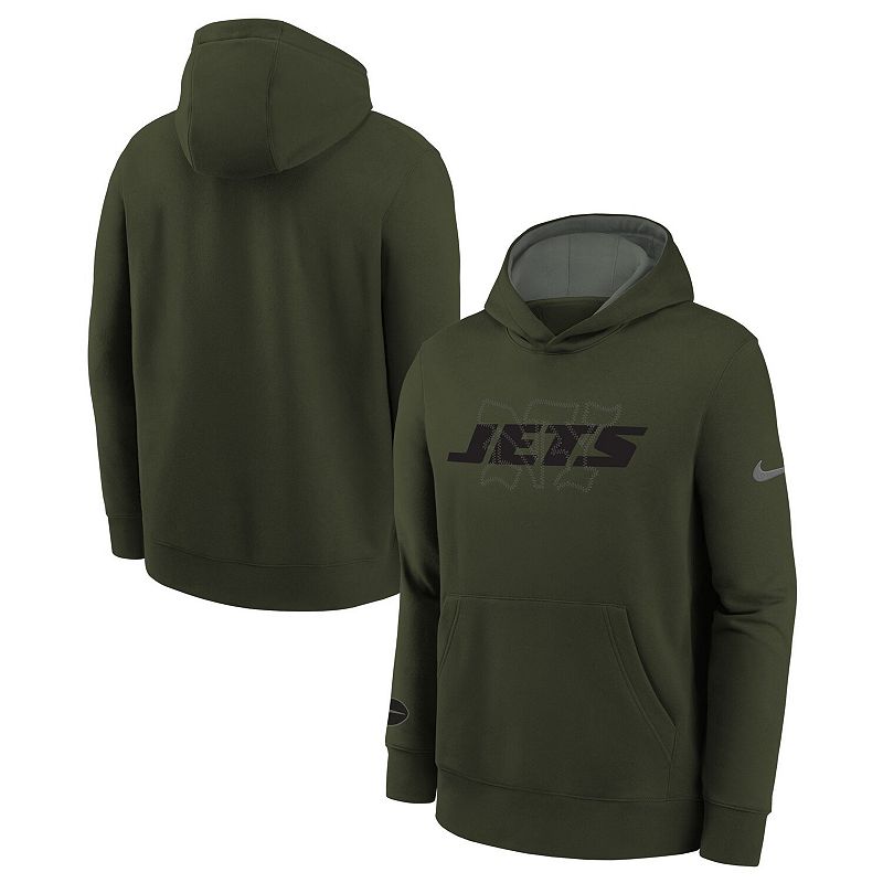 Youth Nike Gotham Green New York Jets 2025 Rivalries Collection Club Hoodie, Boy's, 