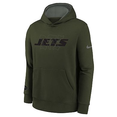Youth Nike Gotham Green New York Jets 2025 Rivalries Collection Club Hoodie