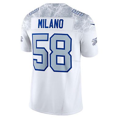 Men's Nike Matt Milano White Buffalo Bills 2025 Rivalries Collection Limited Jersey