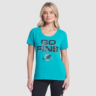 Women's Nike Turbo Green Miami Dolphins 2025 Rivalries Collection Slub Dri-FIT T-Shirt