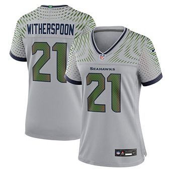 Women's Nike Devon Witherspoon��Wolf Gray Seattle Seahawks 2025 Rivalries Collection Game Jersey