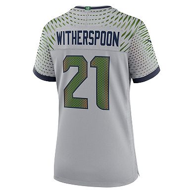 Women's Nike Devon Witherspoon Wolf Gray Seattle Seahawks 2025 Rivalries Collection Game Jersey